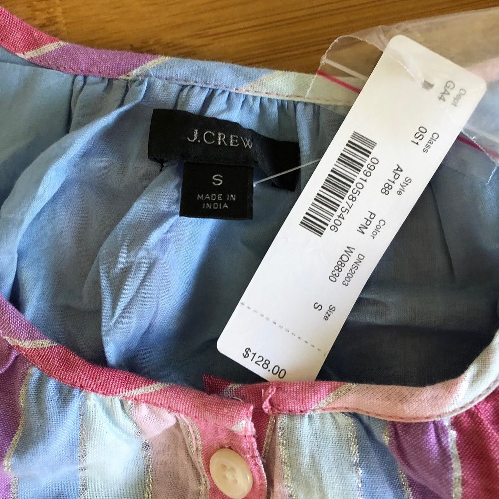 NWT J.Crew Veda Multicolored Striped Dress - Small - Picture 2 of 9